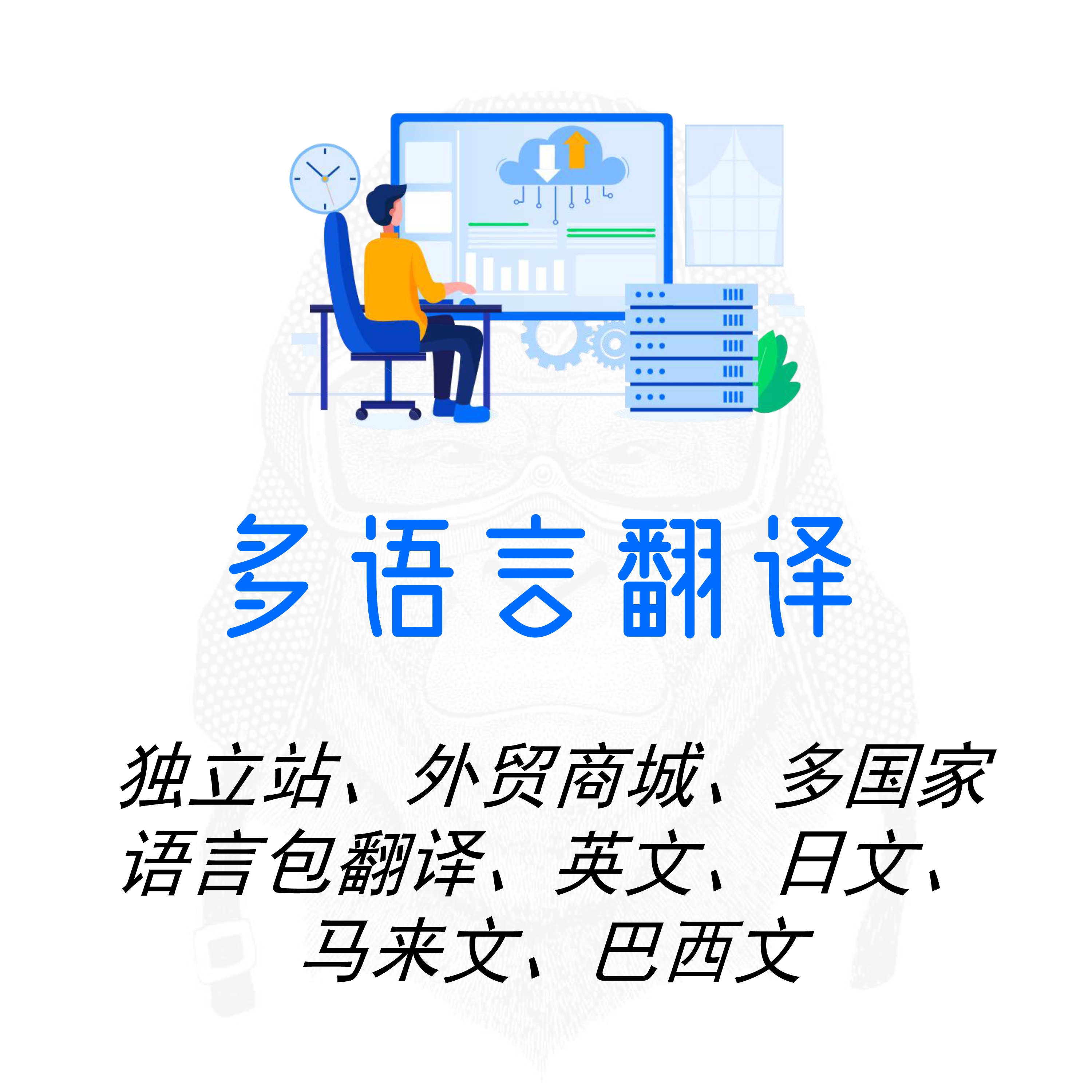 跨境电商海外独立站外贸商城多国家语言包翻译多币种谷歌二次开发