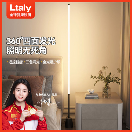 ltaly极简气氛灯ins简约北欧落地灯客厅卧室立式床头墙角护眼台灯