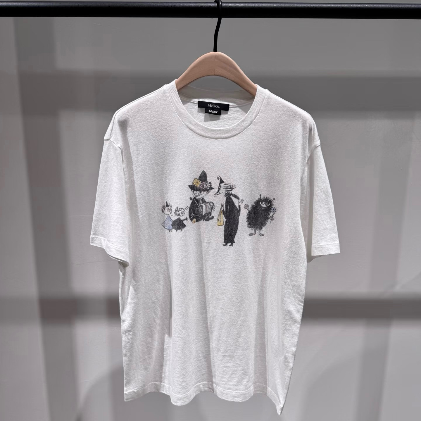 【姆明系列】MO家短袖2026秋新品斑驳印花棉质圆领T恤MBF3TEE006