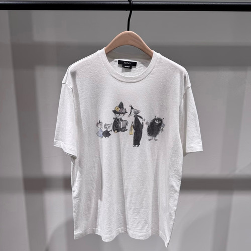 【姆明系列】MO家短袖2026秋新品斑驳印花棉质圆领T恤MBF3TEE006