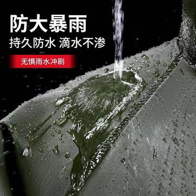家针织布体雨衣全身长防水连体雨衣雨披厂加厚成人款户外风连衣式