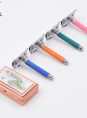 天使剃须刀刮胡刀不锈钢手动老式男式刮脸修眉双面刀片刀架刮毛刀