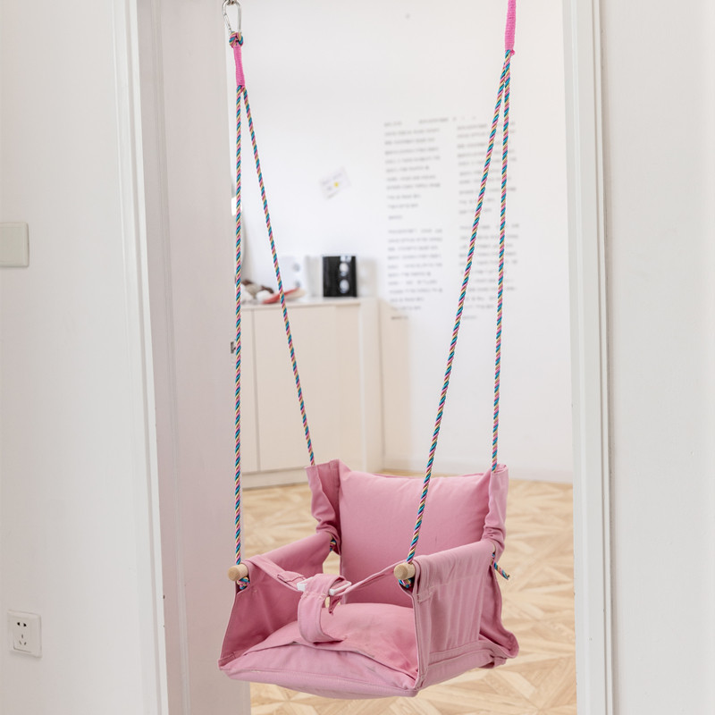 吊床卧室家用秋千室内儿童免打孔家庭式荡版家里单杠室外宝宝摇篮