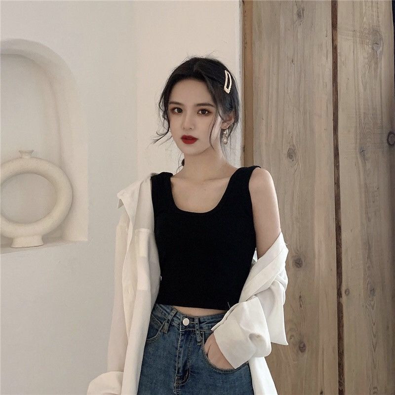 新款夏季短款露脐背心女内搭外穿打底辣妹吊带衣服女