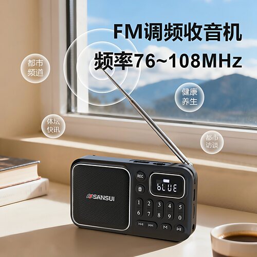 便携式FM调频收音机插卡蓝牙音响