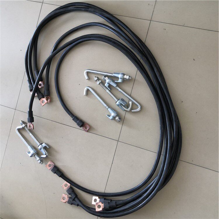 2m70平回流线 铁路铜线回流线 70平钢轨回流线信号器材