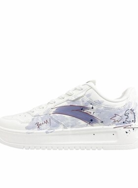 【定制球鞋】ANTA/安踏 轻松 时尚休闲 潮流轻便 板鞋 喷火小恐龙