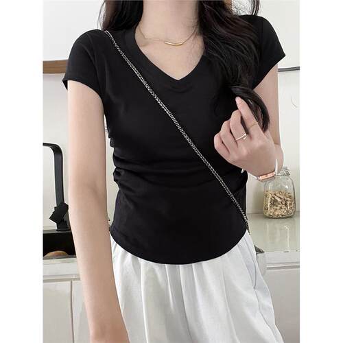 womenclothes纯棉正肩V