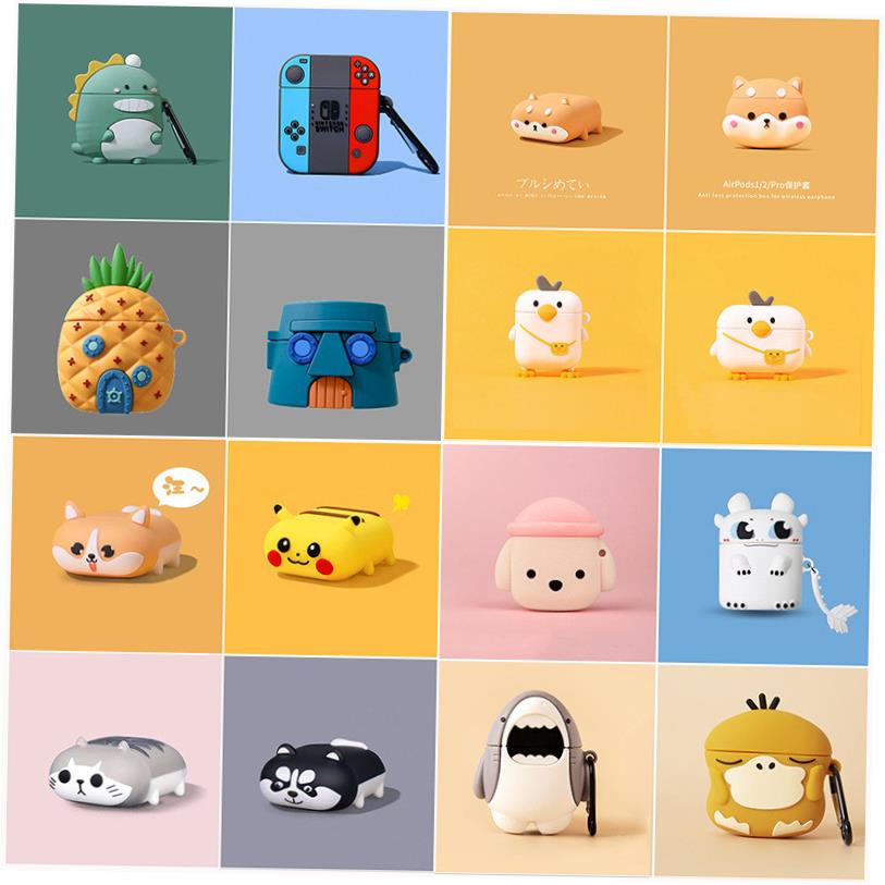 silicone airpod airpods 1 2 3 pro bag case cover protect box