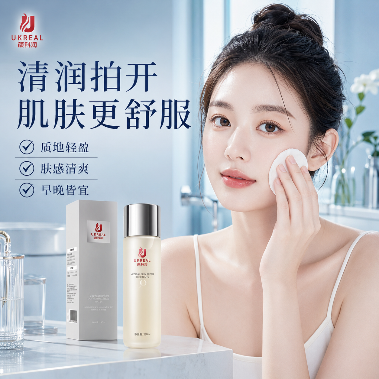 皮肤修复精华水颜科润