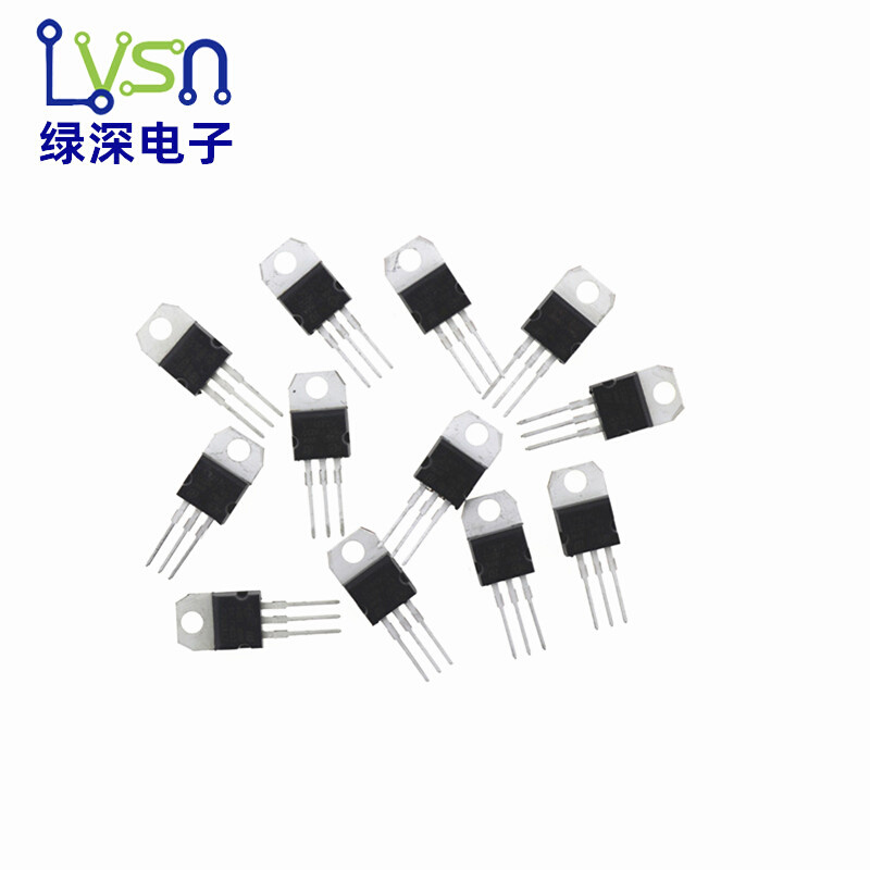 5V三端稳压管L7805CV/L7806/7809/812/7815/7824 直插TO-220/5只