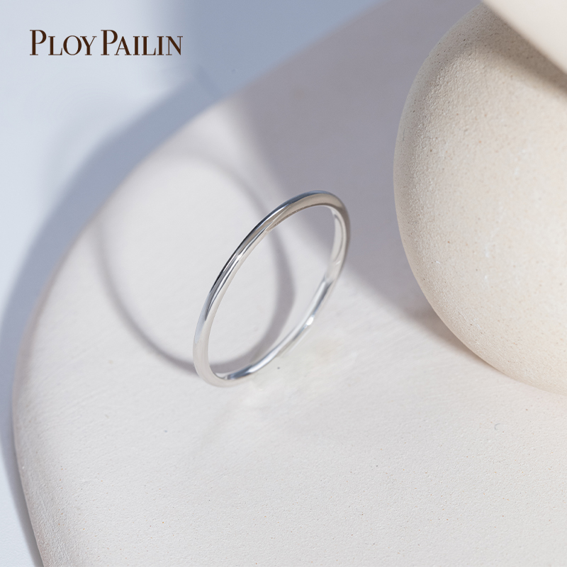 PLOYPAILIN/普柏琳至简素圈戒指
