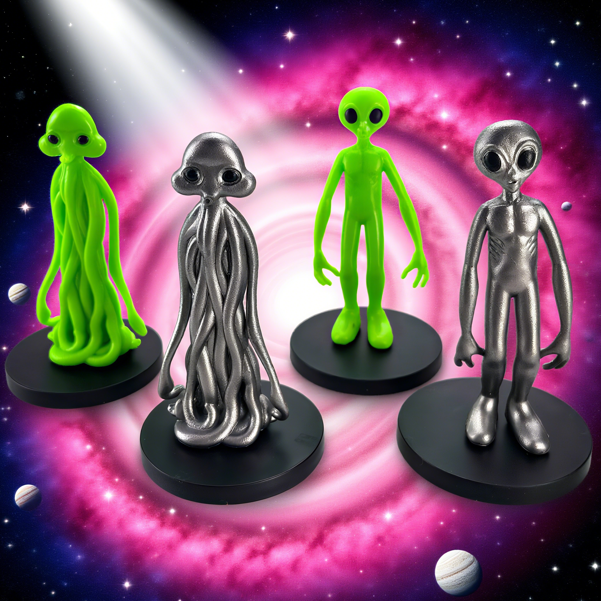 新款超萌星际太空人仿真玩具模型外星球空间人物摆件儿童玩具