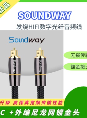 SOUNDWAY原厂数字音频线SPDIF输出线电视音响信号线纯铜光纤线