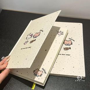 泼墨kt猫硬壳学习笔记本加厚横线本学生可爱日记本高颜值记事本子
