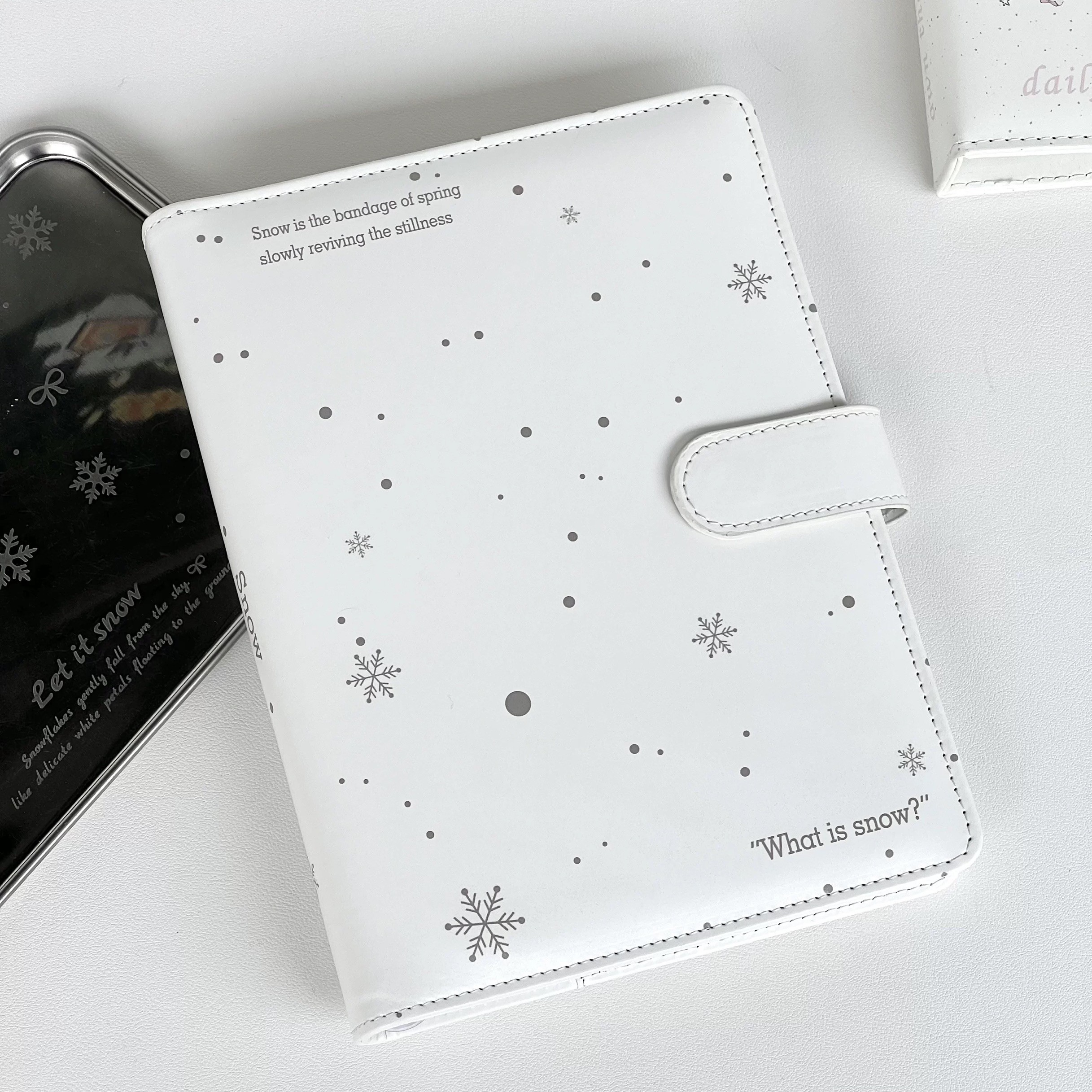 韩系ins雪花四宫格卡册A5活页相