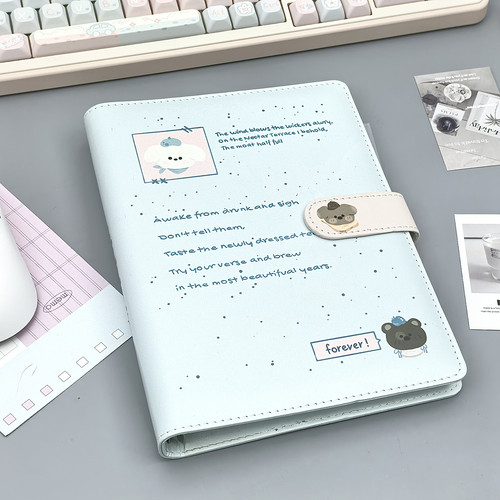 高颜值泼墨小狗活页四宫格卡册拍