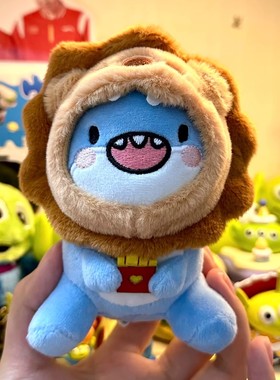 莎头周边鲨狮弟薯条派毛绒玩偶挂件高颜值肥肥鲨钥匙扣小红书同款