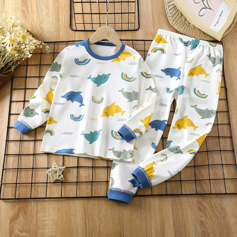 全纯棉时代纯时代宝宝秋衣套装纯棉睡衣儿童内衣婴儿衣服男童秋裤