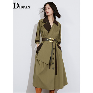 都市率性立体H版 时尚 型廓形长风衣外套25冬 商场同款 IDPAN女装
