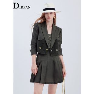 商务职场通勤干练设计感西服女 IDPAN极简西装 2025春季 新款 时尚