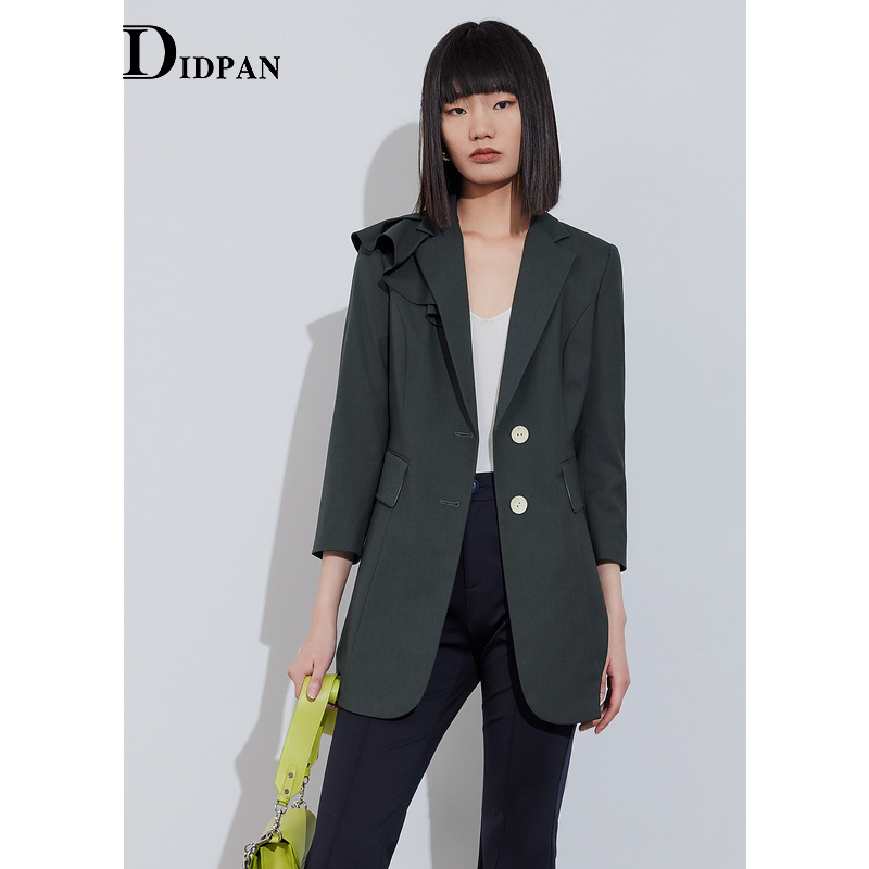 IDPAN女装通勤职业中长外套