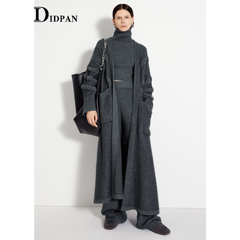 IDPAN百搭开襟毛衫外套