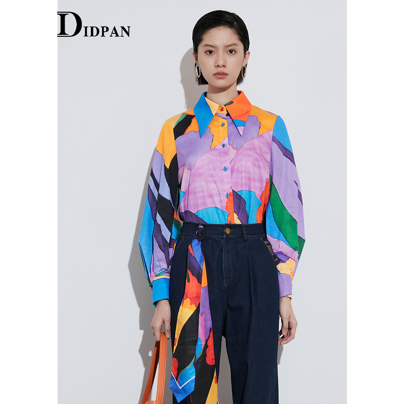 IDPAN女装商场同款春季长袖衬衫