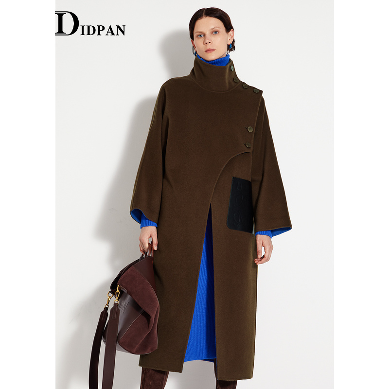 IDPAN商务通勤双面尼大衣