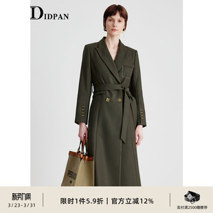 时尚 IDPAN西装 新款 外套春季 精致通勤气质干练复古外套 领长款