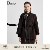 IDPAN肌理感外套25冬简约时尚 复古通勤松弛感显瘦外套女