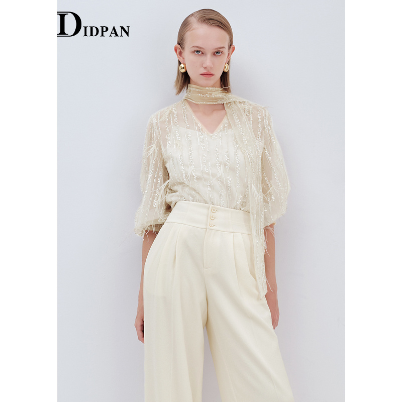 IDPAN时尚通勤长袖上衣