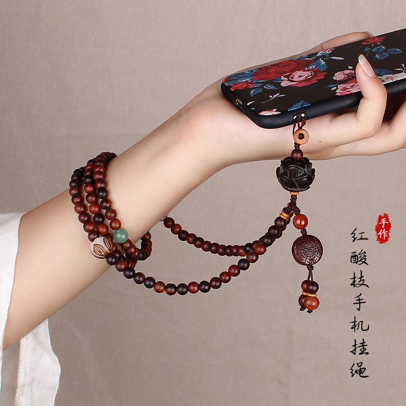 中国风手机挂绳酸枝檀木手机挂件挂脖子防丢绳高端手机壳手机绳吊坠长短款男女念珠佛珠感恩母亲节妈妈礼物|ruв категории Цифровые аксессуары, аксессуары для мобильных телефонов, аксессуары для мобильных телефонов, мобильный телефон/телефон цепь - от Buy2taobao.com для оказания профессиональной услуги покупки агента Taobao