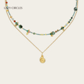 董生活推荐 LAZY CIRCLES 海螺耳语项链女闺蜜出游姐妹锁骨链