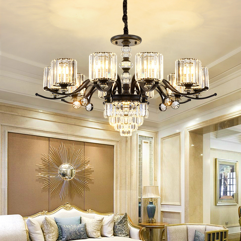 2025新款简欧吊灯客厅灯简约现代餐厅卧室灯具大气水晶灯套餐灯具