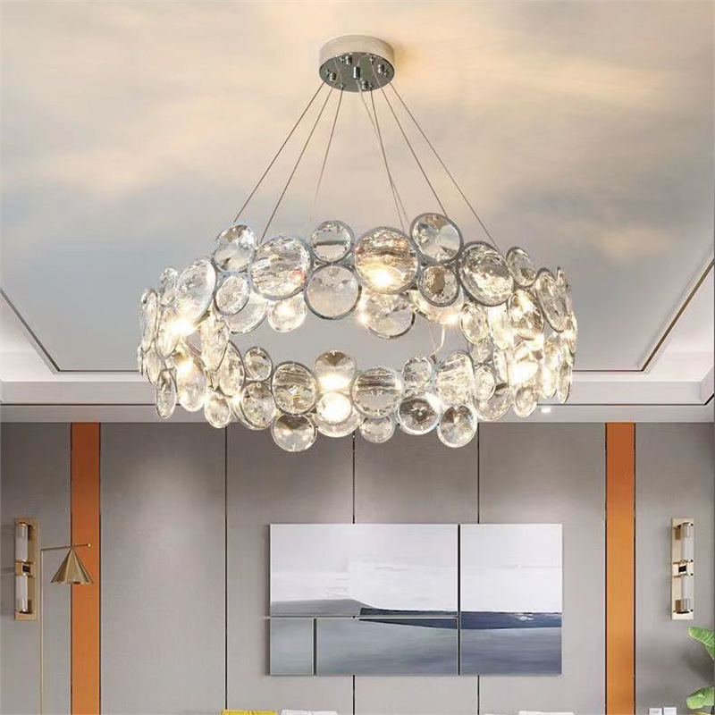后现代轻奢客厅水晶吊灯客厅灯餐厅吊灯简约卧室水晶灯
