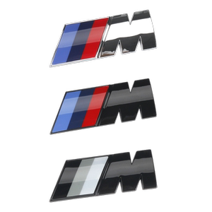 适用于宝马M标尾标新3系5系7系叶子板侧标X3X5M4M6黑色车标改装