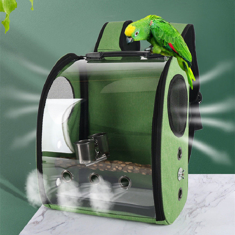 鹦鹉外出包宠物鸟背包小宠户外便携包全景透明款站棍配双食杯批发,宠物/宠物食品及用品,背包/箱包,淘宝优惠券,粉丝福利购,淘宝优惠卷