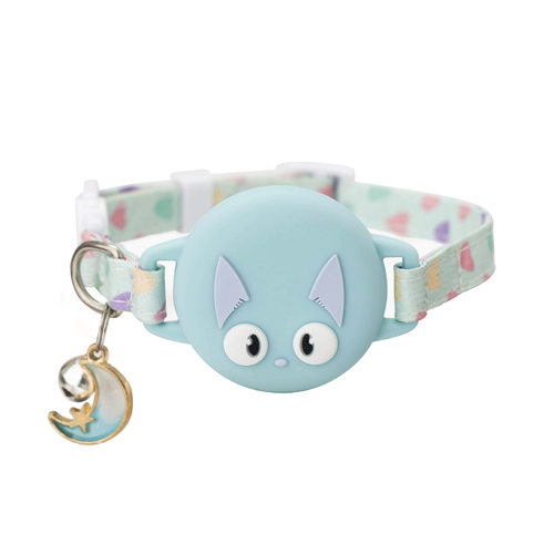 舒适猫咪AirTag定位项圈夜光可爱狗颈圈防走丢失宠物项圈保护套