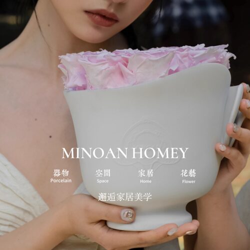 minoan永生花礼盒玫瑰桌花摆件