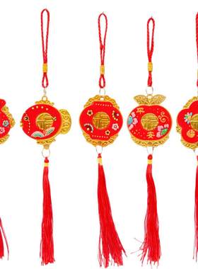 春节新年福牌元宝福袋挂件