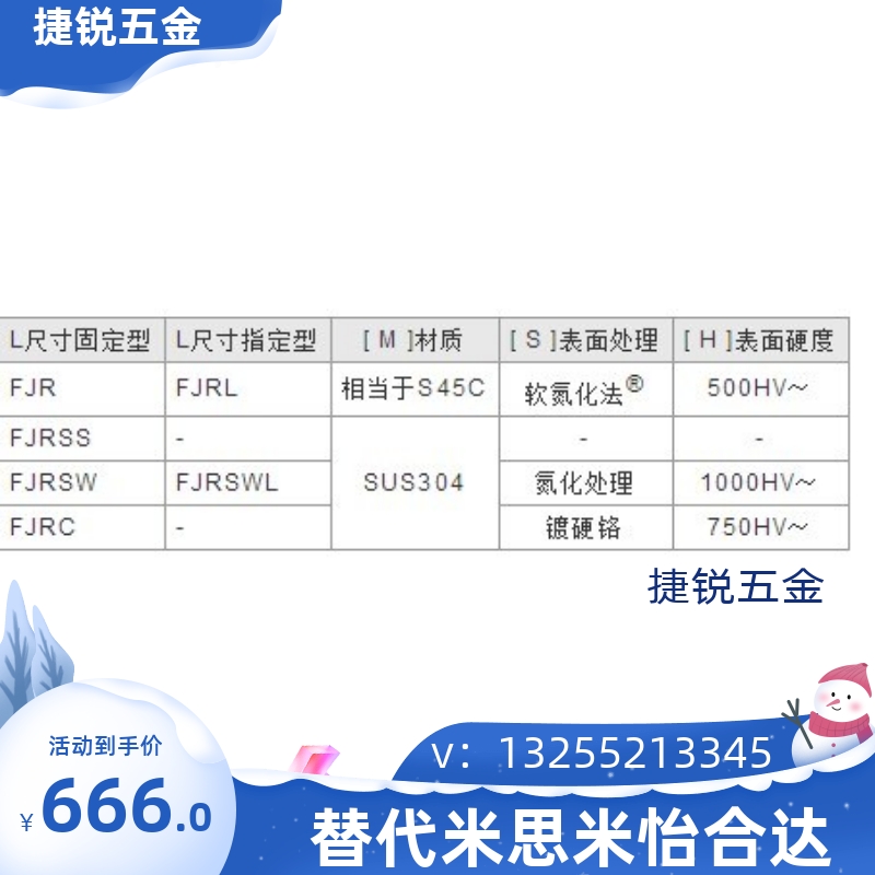 内螺纹浮动接头米思米FJR5-0.8 FJRL14-1.5 FJRC10-1.256 12 8 2