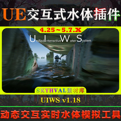 UE425-5.7虚幻插件UIWS Unified Interactive Water System水系统