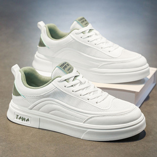 男鞋春季2025新款网面鞋子男款透气男士薄款高级感软底休闲板鞋男