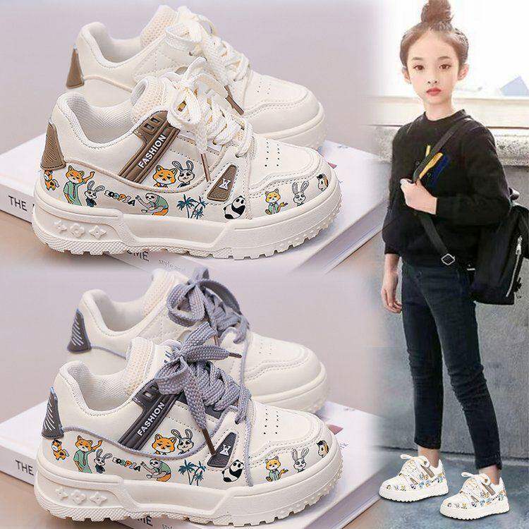 疯狂动物城卡通鞋2026春秋新款小白鞋儿童运动鞋女童鞋子男童板鞋