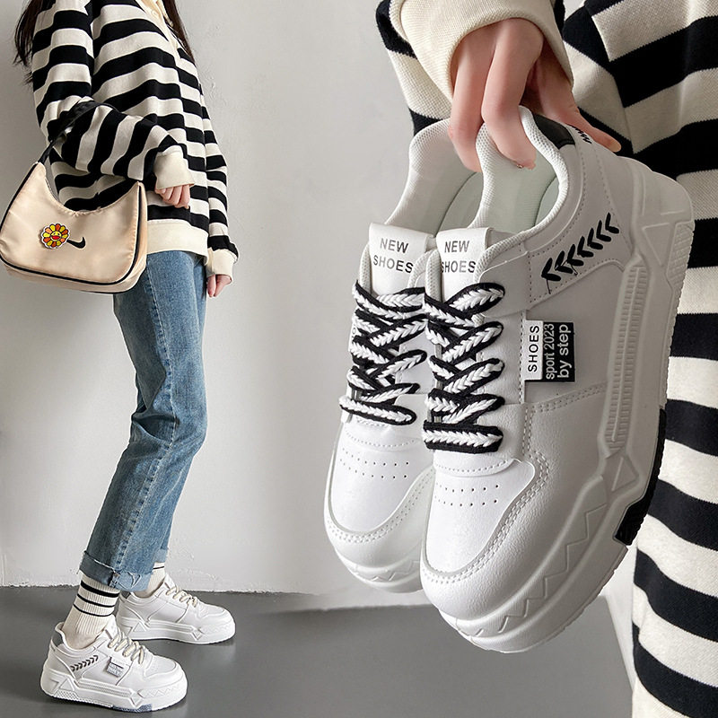 2026春季新款麦穗学生板鞋日常韩版厚底小白鞋运动百搭休闲鞋1667