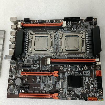 科脑X79服务器主板带两颗E5-2660V2处理器 成色新外
