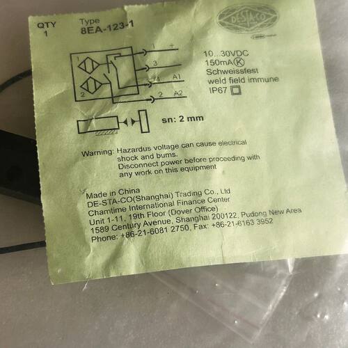 DE-STA-CO 8EA-123-1接近开关 10-30V