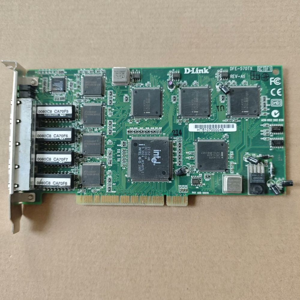 D-Link DFE-570TX网卡 四口PCI接口 Int