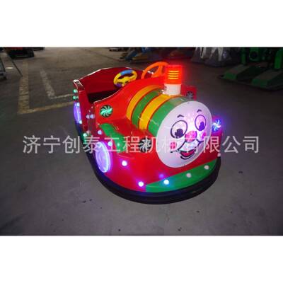 新款广场碰碰车 发光托马斯双人电瓶儿童游乐小野牛电动车乐吧车